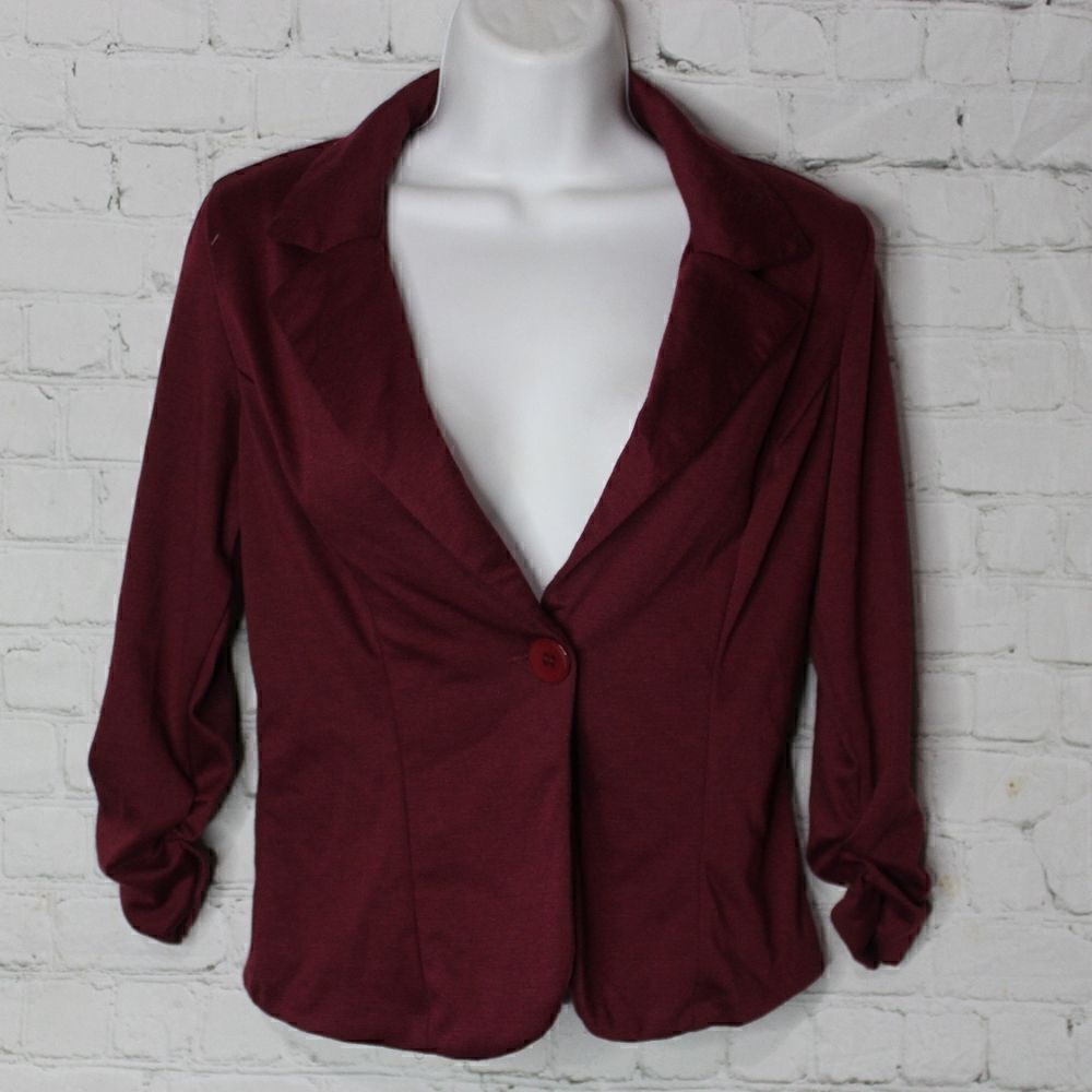 Women's Slim Fit Single Button Blazer Small